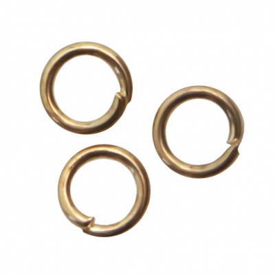 Кольцо  соединительное для бижутерии 4 мм, цв.-золото - купить в Омске. Цена: 0.41 руб.