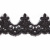 Сутажное кружево «Алансон»  на сетке (бисер) XDH3235, шир.60 мм, (уп. 9,14 м ), цв.-черный - купить в Омске. Цена: 2 134.73 руб.