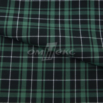 Ткань костюмная Клетка 25577, т.зеленый/зеленый./ч/бел, 230 г/м2, шир.150 см - купить в Омске. Цена 539.74 руб.
