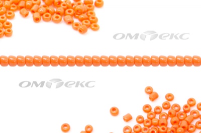 Бисер (ОS) 11/0 ( упак.100 гр) цв.50 - оранжевый - купить в Омске. Цена: 48 руб.