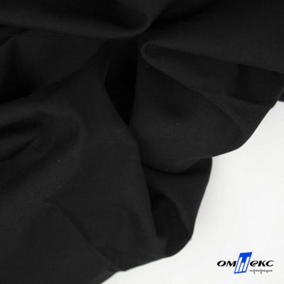 Ткань костюмная "Матте" 80% P, 16% R, 4% S, 170 г/м2, шир.150 см, цв-черный #1 - купить в Омске. Цена 372.90 руб.