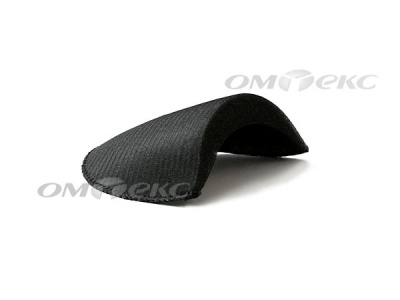 Плечевые накладки OВТ-10, обшитые, цвет чёрный - купить в Омске. Цена: 17.64 руб.