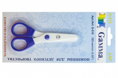 Ножницы G-510 детские 123 мм - купить в Омске. Цена: 137.45 руб.