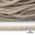 Шнур плетеный d-6 мм круглый, 70% хлопок 30% полиэстер, уп.90+/-1 м, цв.1077-лён - купить в Омске. Цена: 588 руб.