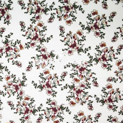 Плательная ткань "Фламенко" 23.1, 80 гр/м2, шир.150 см, принт растительный - купить в Омске. Цена 264.56 руб.