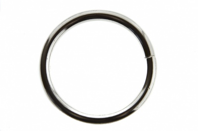Кольцо металлическое d-38 мм, цв.-никель - купить в Омске. Цена: 4.89 руб.
