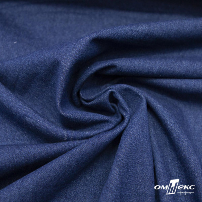 Ткань костюмная "Джинс", 315 г/м2, 100% хлопок, шир. 150 см,   Цв. 7/ Dark blue - купить в Омске. Цена 588 руб.