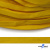 Шнур плетеный (плоский) d-12 мм, (уп.90+/-1м), 100% полиэстер, цв.269 - жёлтый - купить в Омске. Цена: 8.62 руб.