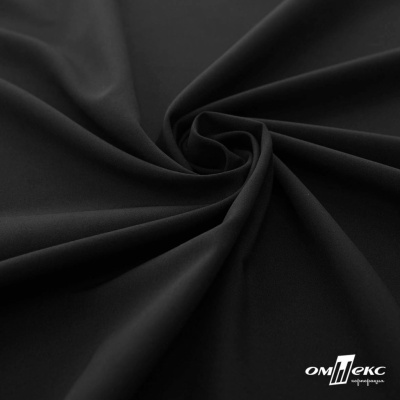 Плательная ткань "Невада", 120 гр/м2, шир.150 см, цвет чёрный - купить в Омске. Цена 254.22 руб.