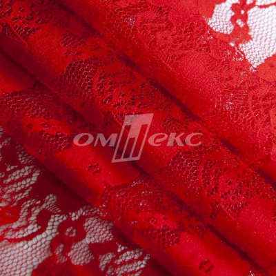 Кружевное полотно стрейч 15A61/RED, 100 гр/м2, шир.150см - купить в Омске. Цена 1 580.95 руб.