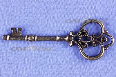 Декоративный элемент для творчества из металла "Ключ"8,5 см  - купить в Омске. Цена: 26.66 руб.