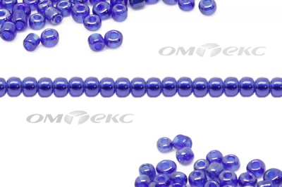 Бисер (TL) 11/0 ( упак.100 гр) цв.108 - синий - купить в Омске. Цена: 44.80 руб.