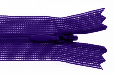 Молния потайная Т3 866, 20 см, капрон, цвет фиолетовый - купить в Омске. Цена: 5.27 руб.