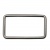Рамка металлическая прямоугольная, 40 х 15 мм- тём.никель - купить в Омске. Цена: 4.60 руб.