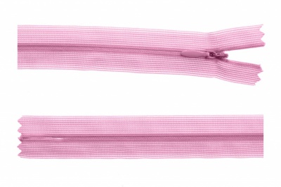 Молния потайная Т3 513, 60 см, капрон, цвет св.розовый - купить в Омске. Цена: 10.13 руб.