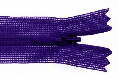 Молния потайная Т3 866, 50 см, капрон, цвет фиолетовый - купить в Омске. Цена: 8.62 руб.