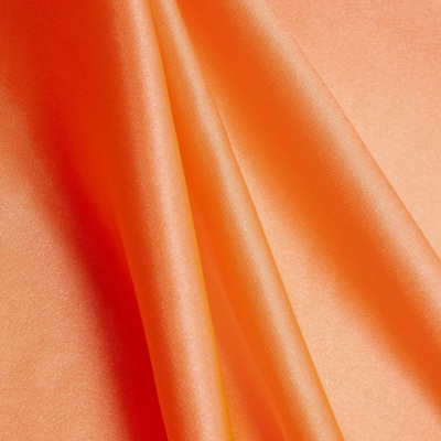 Поли креп-сатин 16-1543, 120 гр/м2, шир.150см, цвет персик - купить в Омске. Цена 155.57 руб.