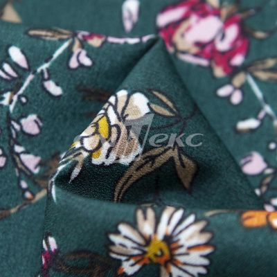 Плательная ткань "Фламенко" 6.1, 80 гр/м2, шир.150 см, принт растительный - купить в Омске. Цена 241.49 руб.
