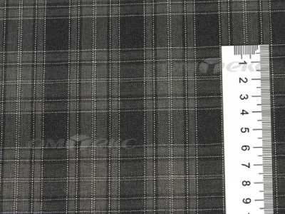 Ткань костюмная клетка 25235 2004, 185 гр/м2, шир.150см, цвет серый/бел - купить в Омске. Цена 